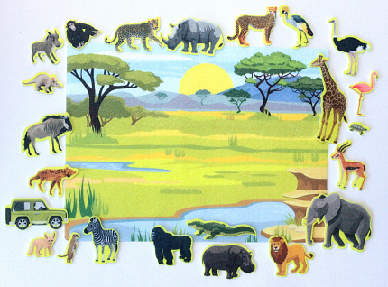 Набор из фетра на липучках «Сафари»
