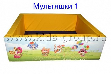 КВАДРАТНЫЙ СУХОЙ БАССЕЙН С ШЕЛКОГРАФИЕЙ
1500x1500