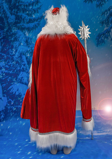 Костюм Деда Мороза Русский красный