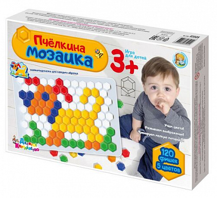 Мозаика из пластика «Пчелкина» (120 элементов)