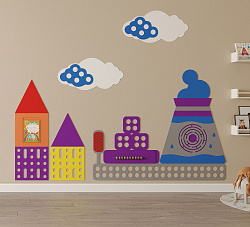 Развивающая настенная панель "Инженерно-логическая" мини