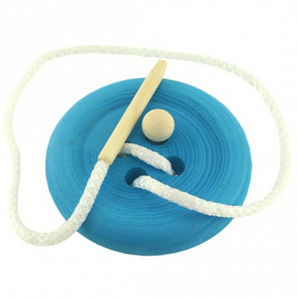 Развивающая игра "Шнуровка:Пуговка" синяя