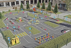 Автогородок с велосипедной зоной "Профи"