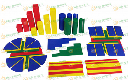 Развивающий материал "Сравнения и доли"
