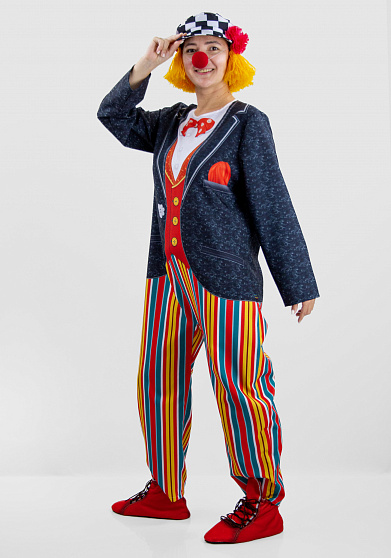 Костюм клоуна для взрослого Счастливый Ганс