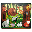 Рамка-вкладыш "Кто живет в лесу?" 10 деталей