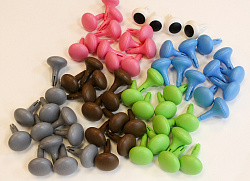 Колышки большие. Набор цветов № 2. 128 штук, 6 цветов.