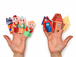 Пальчиковый театр Три поросенка фетр (7дет)