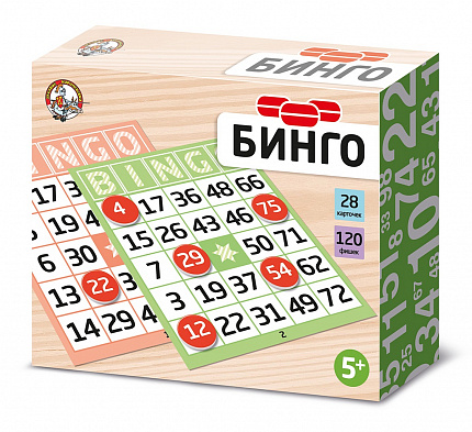 Настольная игра «Бинго» (картонные фишки)