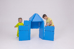 Мягкий конструктор МубиКуби "Панели"
ВИК, голубой, 23 элемента, Магматик