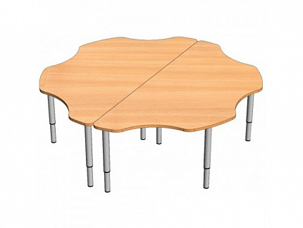 СТОЛ РОМАШКА 2 ЛЕПЕСТКА РЕГУЛИРУЕМЫЙ