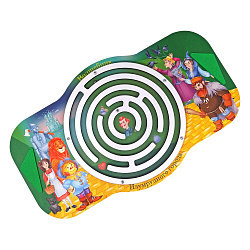 Развивающая доска "Балансборд с лабиринтом. Волшебник Изумрудного города"