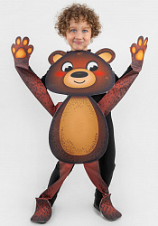 Медведь ростовая кукла из фетра для детей / 100 см.