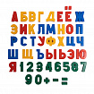 Набор букв и цифр пластмассовых магнитных