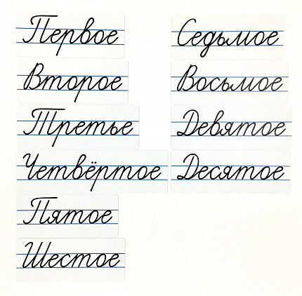 Набор магнитных карточек "Числительные"