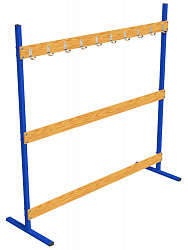Стеллаж для лыж 1,5х0,4х1,5м на 10 пар лыж