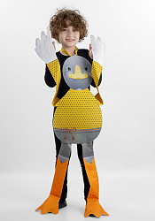 Гусь серый ростовая кукла из фетра для детей / 100 см.