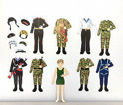 Магнитное развивающее пособие "Юный воин"