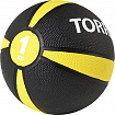 Медбол "TORRES 1 кг", черно-желто-белый