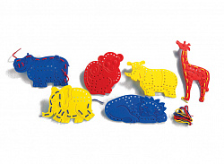 Шнуровки «Дикие животные». Набор