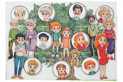 Семья фетр (18дет.)