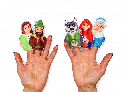 Пальчиковый театр Красная шапочка фетр (5дет)