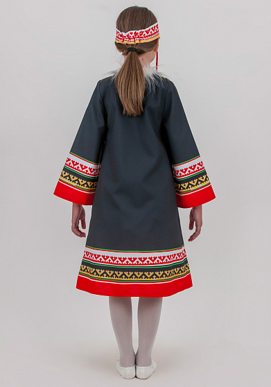 Северный костюм Танец огня облегченный для девочки