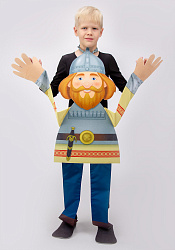 Богатырь ростовая кукла из фетра для детей / 100 см