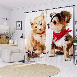 Комплект фотоштор. Дружба