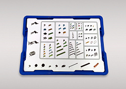 Набор для занятий робототехникой с пластиковым боксом для хранения деталей (45300 home)