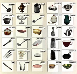 Набор магнитных карточек "Посуда"