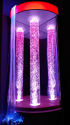 Сенсорный уголок Премиум с двусторонней подсветкой и фибероптическим волокном - Верх с засветкой, низ зеркальный