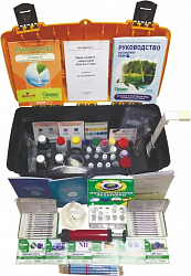 Мини-экспресс-лаборатория химическая, для учебных экологических исследований, 14 показателей, с методическим обеспечением и руководством