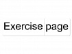 Магнитные карточки "Exercise page"