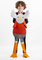 Гусь белый ростовая кукла из фетра для детей / 100 см.