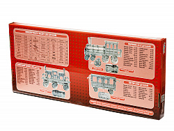 Конструктор металлический "Железная дорога" (860 эл)