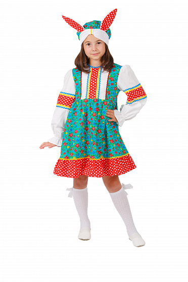 Карнавальный костюм детский "Зайчиха "Зина"