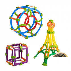 Палочки счетные Геостикс. 3D конструктор. (158 деталей)