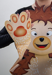 Ёж ростовая кукла из фетра для взрослого / 130 см.