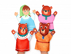 Театр на руку печать "Три медведя" фетр (4дет)