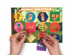 Собери лесных животных фетр (24дет)