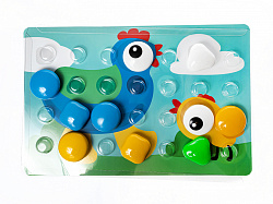 Мозаика для самых маленьких "Черепашка" d40/5 цв/32 эл Baby Toys