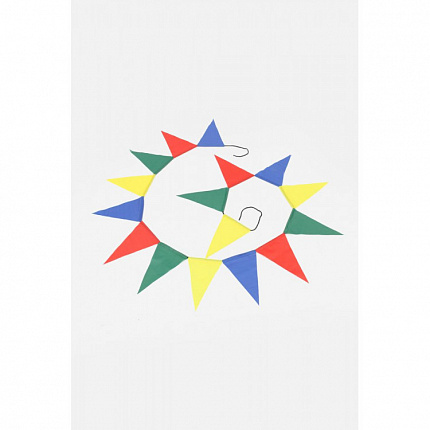 Флажки треугольные на шнуре 3,0 м