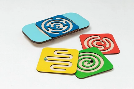 Баланс борд со сменными лабиринтами