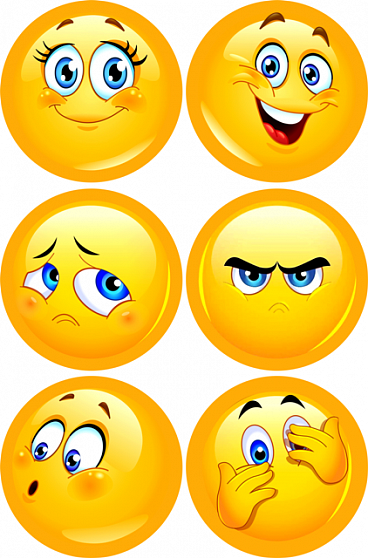 Набор эмоций "Смайлики" 6 шт