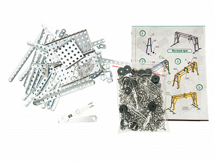 Конструктор металлический "Краны" (434 эл)