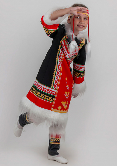 Северный костюм Танец огня для девочки