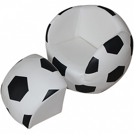 "Мяч" кресло с пуфом