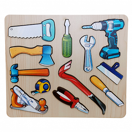 Рамка-вкладыш "Инструменты" 12 деталей