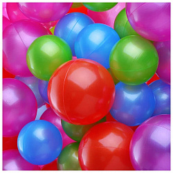 Шарики d 6см 8см 100шт в ассорт. в сетке